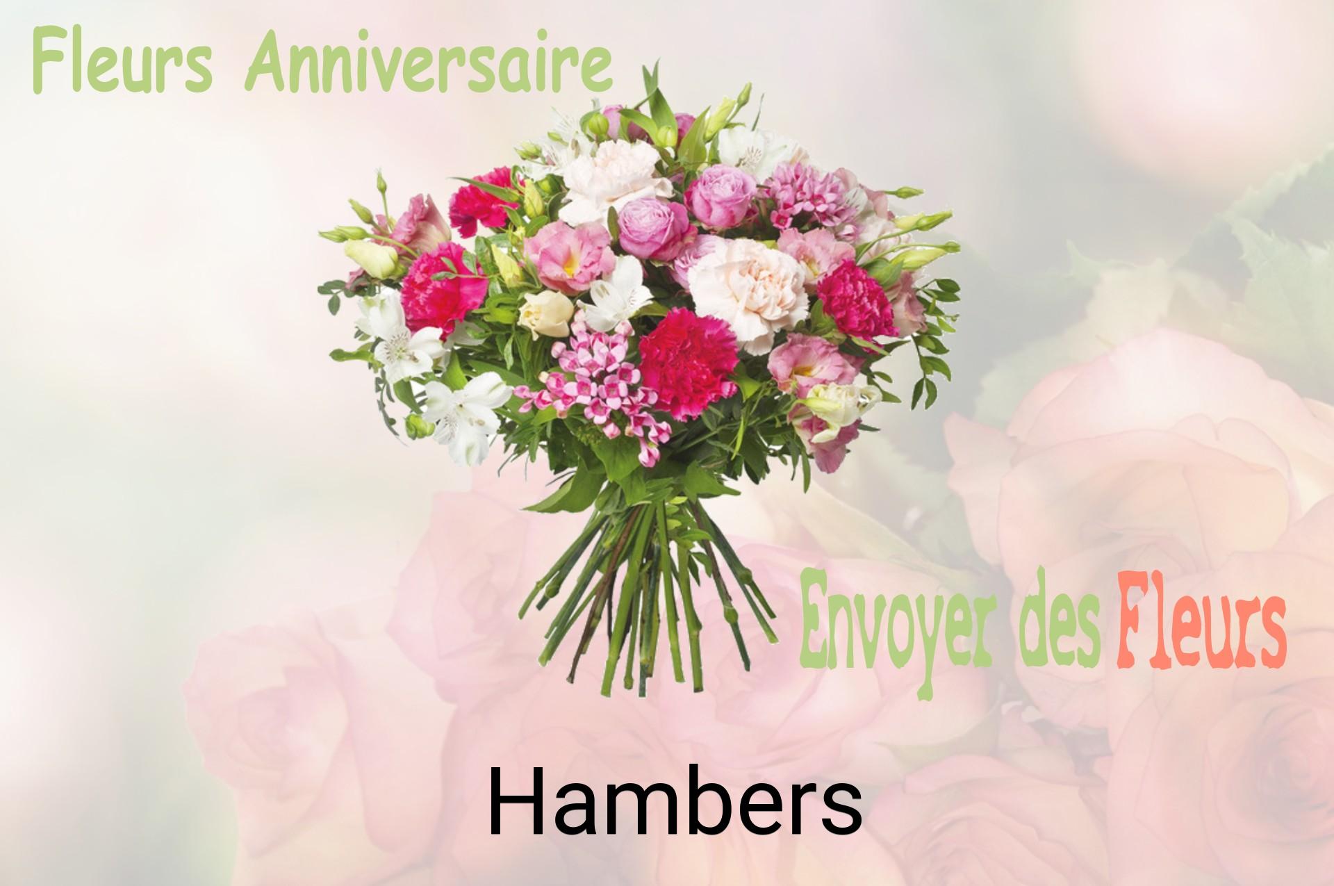 Bouquet de fleurs d’anniversaire livré à Hambers